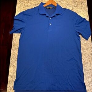 Polo Golf Ralph Lauren Men's Blue Polo Shirt- Medium